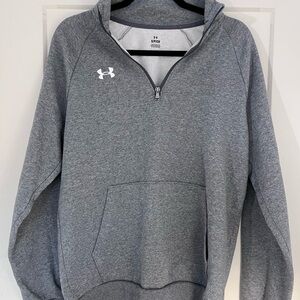 Under Armour Men’s Quarter Zip Heather Gray Pullover